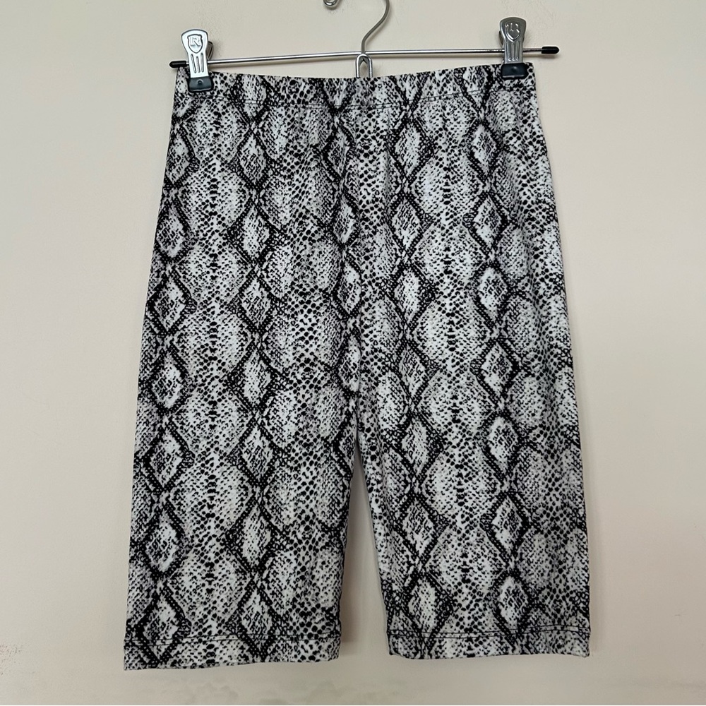 Color Alien Snake Print Bike Short - Picture 2 of 9